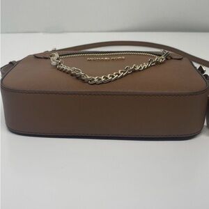 Michael Kors Tan Crossbody Bag with Chain Detail